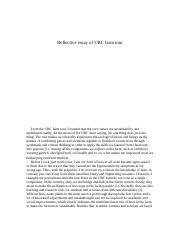 How to use any of our free essay or research paper example. Sample Reflective Essay 2 Docx Reflection 1 The Ubc Farm Plays An Important Role In The Universitys Community It Does Not Only Provide Food For Ubcs Course Hero