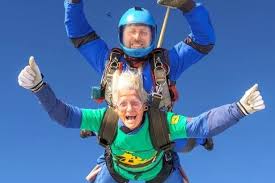 Meet the skydiving granny throwing herself out of a plane in her 80s