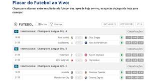 Saiba como assistir ao jogo ao vivo online. Futebol Ao Vivo De Hoje Placar Do Resultados Ao Vivo Gratis