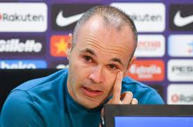 Image result for INiesta bids farewell to barca