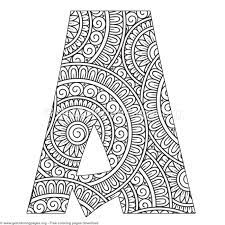 Craft delicate charm with this mehndi style. Mandala Alphabet Letters A Coloring Pages Free Instant Download Coloring Coloringbook Col Letter A Coloring Pages Lettering Alphabet Hand Lettering Alphabet