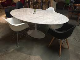 Saarinen Inspired Oval Marble Dining Table Dining Table Furniture Table