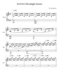 The piano notes are like sheet music but much more concise and intuitive. Still Dre Moonlight Sonata Sheet Music For Piano Solo Musescore Com