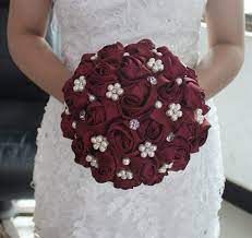 Flowers bouquet arrangement on maroon / burgundy background. Hey I Found This Really Awesome Etsy Listing At Https Www Etsy Com Listing 229723158 Luxurious White Wedding Bouquets Wedding Bridal Bouquets Maroon Wedding