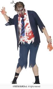 DISFRAZ COLEGIAL ZOMBIE 14-16 AÑOS - Juguetería Fantasía