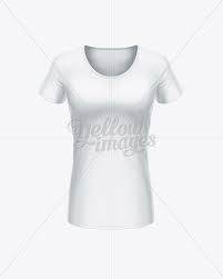 Download Women S T Shirt Front View In Apparel Mockups On Yellow Images Object Mockups