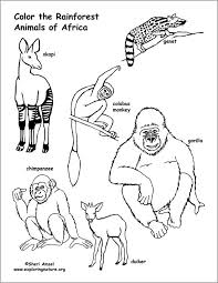 Practice your best roar and enjoy your imaginary trip to the zoo with these coloring sheets: African Animals Coloring Page Coloringbay