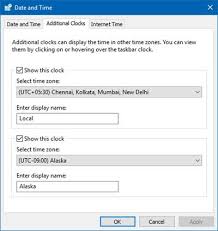 How To Show Multiple Clocks On Windows 10 Taskbar