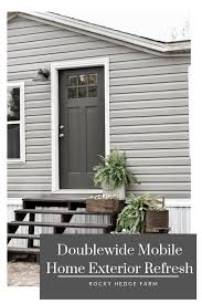 Doublewide Mobile Home Exterior Refresh Doublewide Exterior Home Mobile Refresh In 2020 Mobilheim Heim Aussen