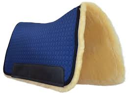 Top farben, formen, größen & modelle! Mattes Westernpad Square Blau Lammfell Sattelmax