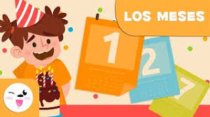 La palabra mes viene del latín mensis , y este del griego mene , o sea luna, ya que el calendario utilizado antiguamente era el realmente 28 días es una forma muy práctica de estructurar el año terrestre pues da lugar a 13 meses cuadrados o 4 semanas, 7x4= 28x13= 364 y queda 1 día. Los Meses Del Ano Vocabulario Para Ninos Youtube