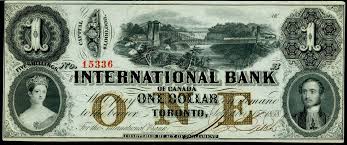 International Bank One Dollar Ochre Protectors Queen Victoria Prince Albert Of Saxe Coburg Gotha With Images International Bank Canadian Money Bank Notes