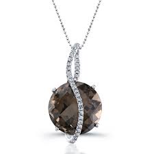 A cross between blackberry and diamond og, its flowers have a glittery trichome covering that make it a beautiful gem to look at. 14k Black Gold Smokey Quartz Diamond Pendant