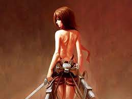 DV6304 Attack on Titan Mikasa Ackerman Shingeki no Kyojin Hot Sexy Nude  Back Anime Manga Art
