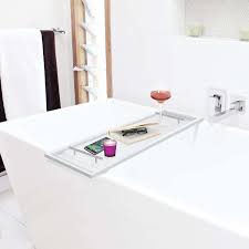 In fact, the clawfoot tub got its name for the most common style of foot: Toilettree Clear Acrylic Bathtub Caddy With Rust Proof Stainless Steel Handles White Walmart Com Walmart Com