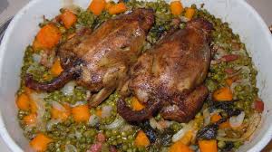 Pigeon Rotis Et Petits Pois A La Parisienne Recette De Pigeon Rotis Et Petits Pois A La Parisienne Marmiton
