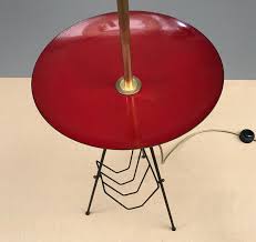 Instead, the light sits within the table with an inclusive or corded switch. Italian Tripod Floor Lamp With Enamel Table Magazine Rack Lighting Items By Category European Antiques Decorative
