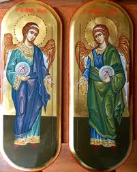 Instrument al adevărului în acţiune, sabia este simbolul puterii, al forţei lucide duhovniceşti, uneori. Sfintii Arhangheli Mihail Si Gavriil Cei Doi Mari Arhistrategi Ai Cerului Si Ai Sufletelor Noastre Theodoros Art Icoana Darul Lui Dumnezeu