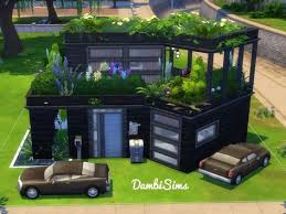 как построить красивый дом в симс 3 поэтапно фото Dambisims Modern Eco House Sims 4 House Design Sims House Design Sims House