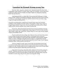 Beramah mersa bersama orang tua di rumah tersebut. Lawatan Ke Rumah Orang