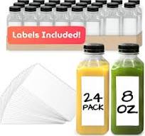 Amazon.com: Reli. Plastic Juice Bottles [24 Pack] [8 oz ...