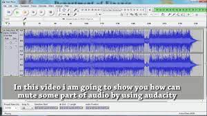How To Mute Some Part Of Audio In Audacity Audacity Tutorial Youtube