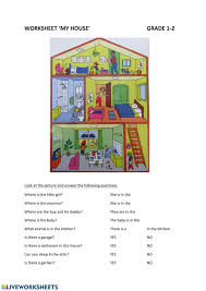 My House Interactive Worksheet In 2020 English As A Second Language Esl Worksheets English As A Second Language