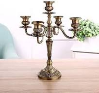 YRHH Candelabro de bronce de aleación de ... - Amazon.com