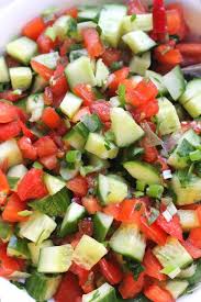 Mediterranean Cucumber Tomato Salad Oil Free Recipe Cucumber Tomato Salad Nutrisystem Recipes Mediterranean Salad Recipe