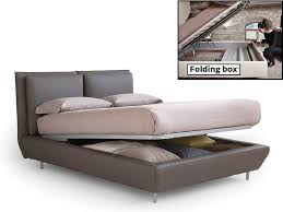 Letti imbottiti in tessuto e pelle, matrimoniali, singoli e letti con box contenitore, comodissimi per chi ha sempre bisogno di un po' di spazio in più. Bontempi Letto Imbottito Alcott Folding Box