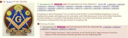 Not a mason, so idk how much is true, but it might be worth checking out. Anon Thinking About Freemasonry 4chan