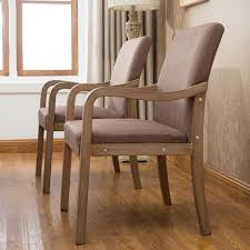 Nordic Solid Wood Dining Room For Dining Chair Fabric Office Conference Restaurant Armchair Home Stud Solid Wood Dining Room Wood Dining Room Solid Wood Chairs