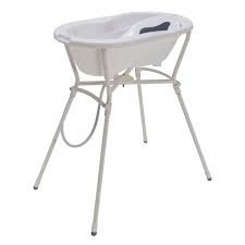 Babies aren't afraid to make a mess. Rotho Ideal Bathing Solution Top With Foldable Bathtub Stand Ceramic White
