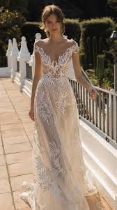 Muse By Berta Wedding Dresses 2019 Sheer Wedding Dress Aline Wedding Dress Wedding Dress Styles