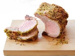 Mustard And Herb Crusted Pork Roast Recipe Food Network Recipes Pork Roast Pork