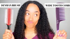Sturdy plastic construction for gentle detangling. Denman Brush Vs Wide Tooth Comb Detangling Comparison Youtube