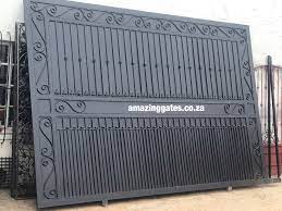 Sliding Gate In A Solid Trim Amazing Gates Door Gate Design Gate Design