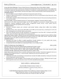 Director Of Finance Resume Example