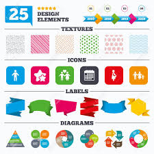 Offer Sale Tags Textures And Charts Family Lifetime Icons