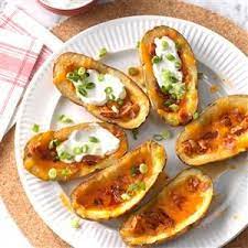 100 Restaurant Copycat Recipes That Are Better Than The Real Thing Potato Skins Bacon Cheddar Potatoes Potatoe Skins Recipe