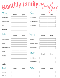Printable Budget Worksheets 6 Free Templates For Beginners Printable Budget Worksheet Budgeting Worksheets Monthly Budget Template