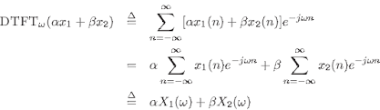 The obvious solution will be using samples of the dtft, which is called the dft. Linearity Of The Dtft