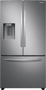 The water supply line is not included with the. Questions And Answers Samsung 27 Cu Ft Large Capacity 3 Door French Door Refrigerator With External Water Ice Dispenser Fingerprint Resistant Stainless Steel Rf27t5201sr Aa Best Buy