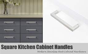 Stainless steel kitchen cabinet handles ukg workforce kronos. Probrico Stainless Steel Modern Kitchen Cupboard Handles 5 Inch Holes Centers Cabinet Drawer Pulls Brushed Nickel 5 5 Inch Total Length 10 Pack Amazon Com