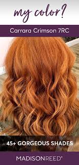 Carrara Crimson 7rc Light Red With Hints Of Copper Light Hair Color Light Red Hair Light Red Hair Color