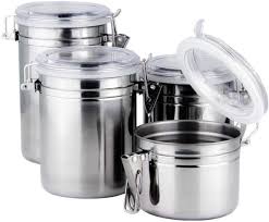 Shop this collection (5) $ 54 99. Buy Foraineam 4 Piece Stainless Steel Airtight Canister Set With Clear Arylic Lid And Locking Clamp Food Storage Container Flour Canisters For Coffee Tea Snacks Online In Vietnam B07z3h7yzj