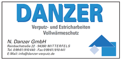 Adressen von firmen der branche putz aus mitterfels mit stadtplan, von n. Jobs Von N Danzer Gmbh Regensburgjobs De