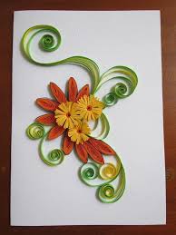 Designing a quilled greeting card the inspiration for each quilled card design can co Paper Quilling Greeting Cards Home Facebook