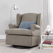 Baby Relax Baby Relax Swivel Glider In Dark Taupe Glider Option Swivel Glider Chair Glider Chair Swivel Glider