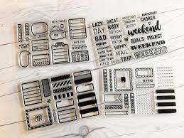 Planner Stamps Planner Label Stamps Bullet Journal Stamps Etsy In 2021 Planner Stamps Planner Clear Stamps